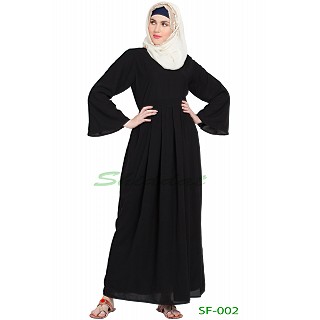  Black box pleated abaya
